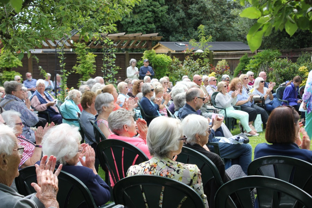 Audience at Music in the Garden, Freda's Garden