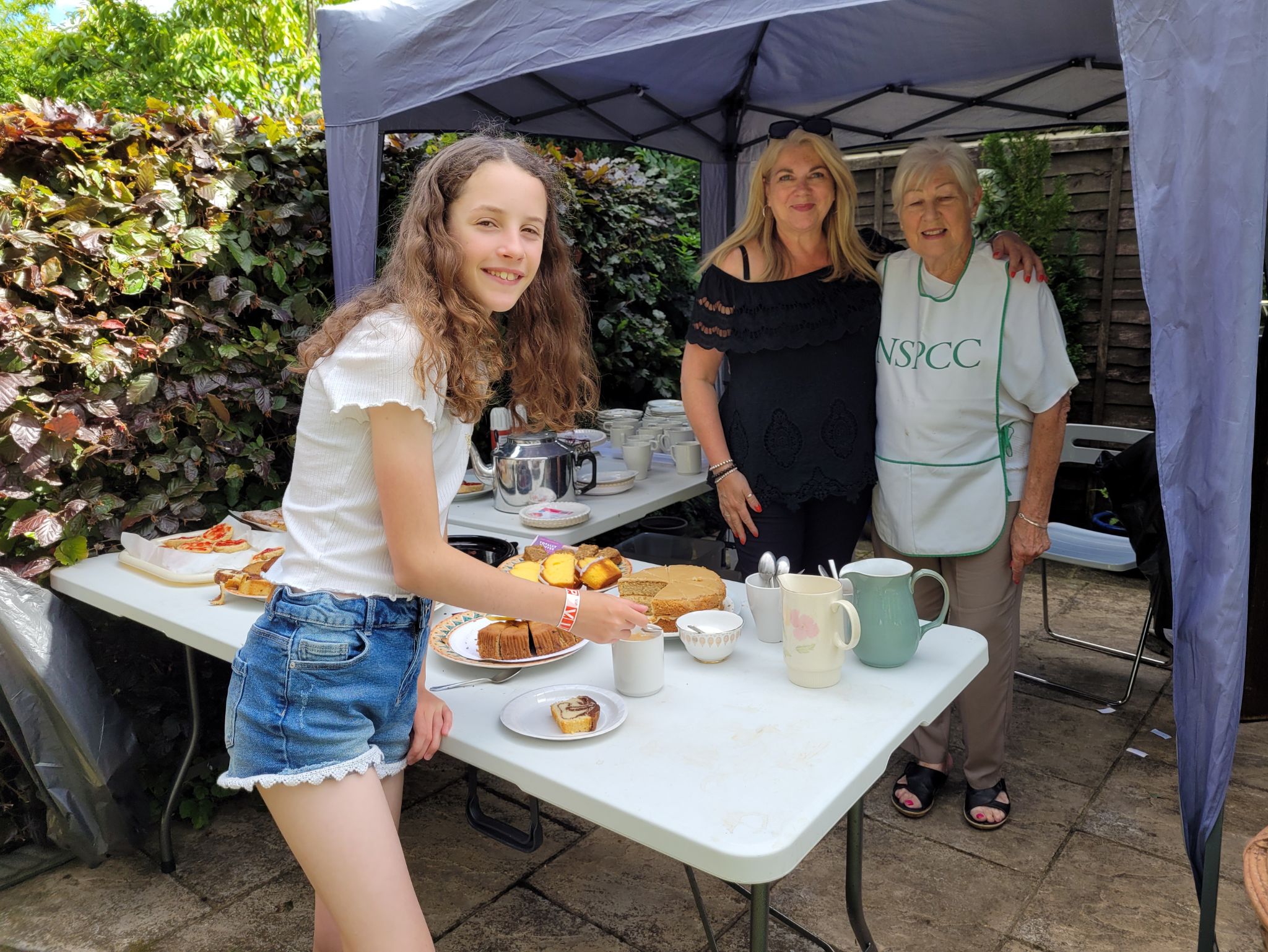 Refreshment stall in aid of the NSPCC